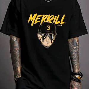 Jackson Merrill San Diego Padres Baseball XL Graphic Tee -  "MERRILL 3" Design